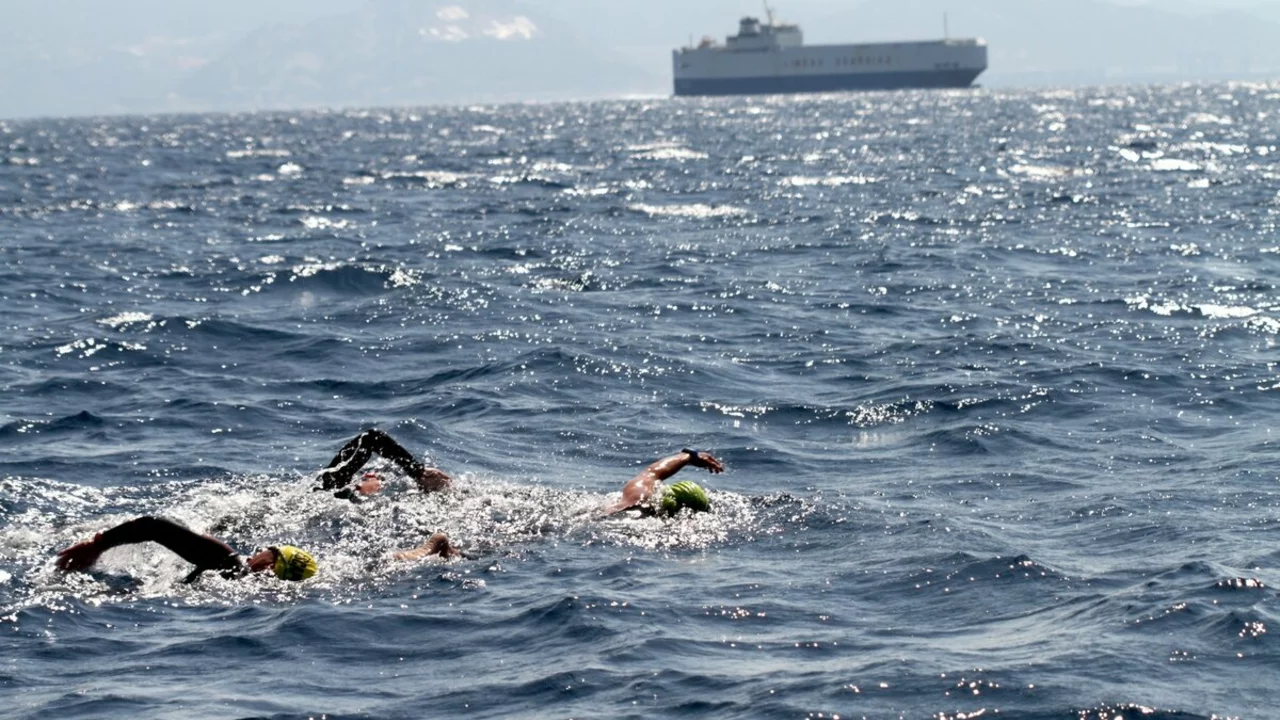 How hard is it to swim across the Gibraltar Strait?